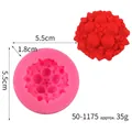 Small daisy flower silicone mold for chocolate and fondant cake decorations, 5.5cm diameter - Daisy Style (50-1175) / 5.50cm / Pink