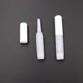 Set of mini transparent plastic nail glue applicator tubes with secure white caps - Nail Glue Dispenser Bottle