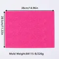 Rose pattern pink silicone fondant lace mat mold for DIY cake decoration, 38x28.5cm size - Magenta (84115)