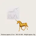 Unicorn silicone mold for fondant chocolate and resin with 7.5x7.2cm dimensions and 35g weight - White Unicorn (50-1841-B)