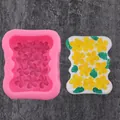 Silicone flower mold set for DIY soap, candle, and aromatherapy plaster crafts - Small Flower Pink (50-1736-A)