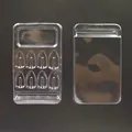 Transparent plastic blister packaging tray for press-on nails and small jewelry display - Transparent Teardrop Blister Tray