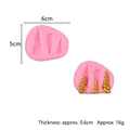 Pink silicone unicorn horn mold for fondant, chocolate decorations and resin art - Spiral Horn (50-1032-A)