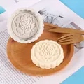 Rose mooncake silicone mold for aromatherapy candles and handmade plaster crafts - Rose Style (50-2683) / Gray