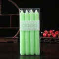 Set of 4 light green 20cm classic dinner taper candles for romantic wedding and party decoration - 2.2x20cm Long Taper Candle / 4Pcs Set / Green