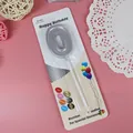 Vela de cumpleaños con purpurina plata número 0 con soporte para tarta de fiesta - Número 0 / Plateado