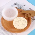 Mooncake shaped silicone mold for DIY aromatherapy candles, soaps and gypsum crafts - Mandala Style (50-2685) / White