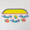 Muttertag Kuchendekoration Set aus Weichgummi im chinesischen Qipao-Stil Backzubehör - Gelber Qipao-Stil / 7-teiliges Set / Gelb