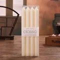 Set of 4 ivory 25cm dripless taper candles for dinner - 2.2x25cm Long Taper Candle / 4Pcs Set / Ivory