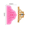 Stampo in silicone con rilievo barocco per torte fondente, 13x6,8cm - Stampo Fondente con Motivo a Rilievo Europeo (50-978) / 13cm x 6.8cm / Rosa