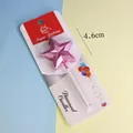 Vela de cumpleaños con forma de estrella rosa de 4,6 cm para decorar pasteles - Estrella Con Strass / Rosa