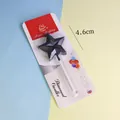 Vela de cumpleaños negra en forma de estrella con marca de 4,6 cm en caja de cartón - Estrella Con Strass / Negro