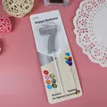 Elegante vela de cumpleaños número 7 plateada en blíster para decoración de tartas - Número 7 / Plateado