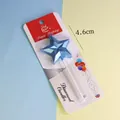 Vela de cumpleaños con forma de estrella azul en tarjeta blanca, ancho de 4.6cm. - Estrella Con Strass / Azul
