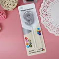 Elegante vela de cumpleaños número 9 plateada en blíster para decoración de pasteles - Número 9 / Plateado