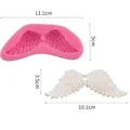 Detailed angel wing silicone mold for fondant chocolate and baking cake decorations - Large Feather Wings Style (50-1615-A)
