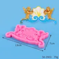 Professional angel and shell silicone fondant mold for cake decorating and soap making 13x7cm - Classical Angel Shell Style (50-2903-A)