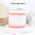 Pink and white ombre cake border decoration with heart cutouts for Valentine's Day party - Hollow Heart Cake Wrap Red / Pack of 5 (50x12cm)