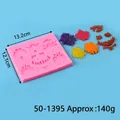 Stampo in silicone con fiori in rilievo stile europeo per dolci e fai da te, 140g - Stampo Bordo Floreale a Rilievo Europeo (50-1395) / 13.2cm x 12.1cm / Rosa