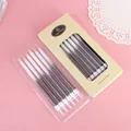 Set of 12 gradient grey and white pencil birthday candles in kraft paper box packaging - 12 PCS / Black and White Gradient