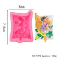 Premium flower fairy silicone mold for fondant, soap, and candle DIY crafts, 7.8x5cm - Flower Fairy Pink (50-1495-A)