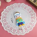 Cute boy polymer clay cake topper figurine for birthday and Valentines cake decoration - Boy with Scarf