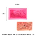 Silicone mold for detailed dragon eye relief for DIY fondant soap or candle decoration - Dinosaur Eye (50-1956-A)