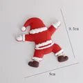 Adorno para tarta de Papá Noel 9,5x9 cm para repostería navideña y decoración - Nuevo Estilo Papá Noel Gateando