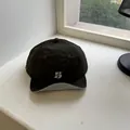 Stylish quick-dry dark green cap with letter B embroidery and short flat brim for outdoor - Adult: 56-58cm / Army Green