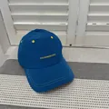 Leichte blaue schnelltrocknende Baseballkappe mit gelber THE HONGBA.SOUL Stickerei - 56-58cm Verstellbar / Saphirblau