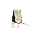Premium suede winter earmuffs featuring thick warm fleece lining and adjustable chin straps - One Size / Off White