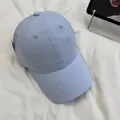Casquette de baseball style urbain violet clair avec petite broderie de lettres - 56-59cm (Réglable) / Bleu