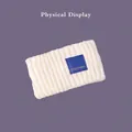 Bandeau en maille blanc crème de qualité avec écusson à lettres pipisweet bleu - Taille unique / Blanc