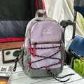 Lightweight lavender and grey outdoor backpack ideal for hiking, travel and commuting - Purple