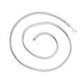 Hoogwaardige zilveren roestvrijstalen ronde slangenketting voor trendy modieuze styling - Ronde Slangenketting (3mm) / 45cm / Staalkleur