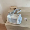 Lightweight star print dry wet separation fitness bag for short-distance travel and sports - Blue