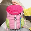 Sac à dos décontracté multicolore à grande capacité en rose et vert pour les voyages en plein air - Avec Pendentif / Rose Citron
