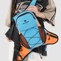 Sac à dos de randonnée léger bleu et orange pour le camping en montagne et le sport - Bleu