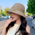 Elegant and breathable khaki sun hat for women perfect for summer outdoor travel and sun protection - 56-58cm / Khaki
