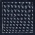 Dark navy blue 100% cotton square bandana featuring a repeating white anchor print - 54*54CM / Navy Blue White Anchor Plaid