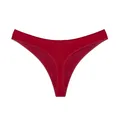 Seamless red sexy low-waist thong underwear for women with elastic fitness design - One Size / Bottoms / Red