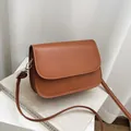 Petit sac à bandoulière marron vintage de style carré pour mode quotidienne femme - Marron