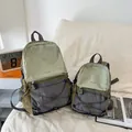 Lightweight hiking backpacks in two sizes featuring a trendy color-blocking design - L / Green