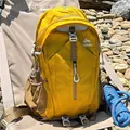 Sac à dos de randonnée extérieur jaune vif léger avec compartiments multiples pour sport - Jaune Moutarde