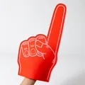 Red EVA giant foam finger cheering hand for sports events and team spirit support - 1 Piece / Red