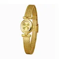 Elegante reloj de pulsera dorado para mujer con correa trenzada Bee Sister modelo FA1928 - Oro antiguo