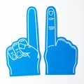 Durable giant blue EVA foam fingers for sports cheerleading and cheering events - 1 Piece / Blue