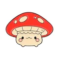Cute anthropomorphic mushroom enamel pin with red cap and kawaii face for backpacks - Red Dotted Anthropomorphic Mushroom Style (QHXZ6505) / Red