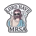 Lustige Krankenschwester Anstecknadel mit Jesus und Lord Have MRSA Wortspiel Design - Jesus Sonnenbrille Stil (QHXZ6274)