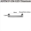 G23 Titanium flat bar microdermal base piercing anchor 10mm length 0.9mm thread - Surface Flat Bar (CG58SQ) / 5 Pcs/Pack (1.2*10mm-Thread 0.9mm)